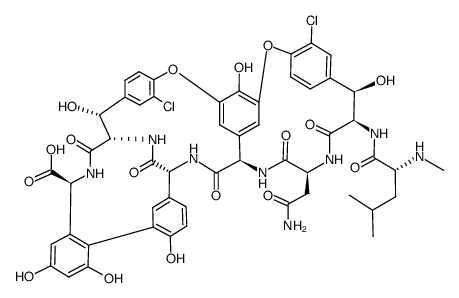 万古霉素糖苷结构式