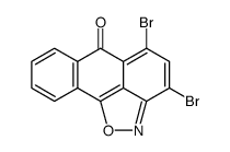 3,5-dibromo-6-oxo-6H-anthraisoxazole Structure