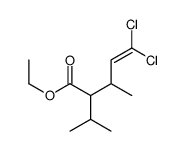 ethyl 5,5-dichloro-3-methyl-2-propan-2-ylpent-4-enoate结构式