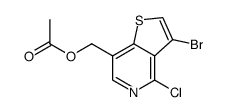 (3-bromo-4-chlorothieno[3,2-c]pyridin-7-yl)methyl acetate结构式