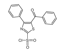 5-benzoyl-4-phenyl-1,3-thiazole-2-sulfonyl chloride Structure