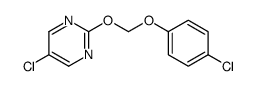 5-chloro-2-[(4-chlorophenoxy)methoxy]pyrimidine结构式