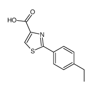 2-(4-ethylphenyl)-1,3-thiazole-4-carboxylic acid Structure