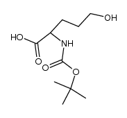 2-((tert-butoxycarbonyl)amino)-5-hydroxypentanoic acid Structure