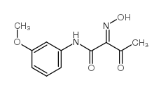 2-HYDROXYIMINO-N-(3-METHOXY-PHENYL)-3-OXO-BUTYRAMIDE Structure