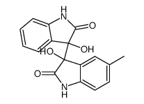 3,3'-dihydroxy-5-methyl-1,3,1',3'-tetrahydro-[3,3']biindolyl-2,2'-dione Structure