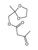 2,2-ethylenedioxypropyl acetoacetate Structure