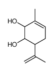 3-methyl-6-prop-1-en-2-ylcyclohex-3-ene-1,2-diol结构式