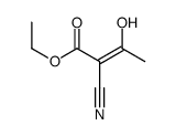 ethyl (Z)-2-cyano-3-hydroxybut-2-enoate结构式