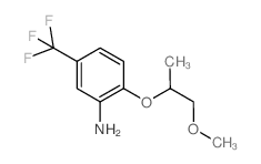 2-(2-Methoxy-1-methyl-ethoxy)-5-trifluoromethyl-phenylamine Structure