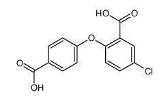 2-(4-carboxyphenoxy)-5-chlorobenzoic acid结构式