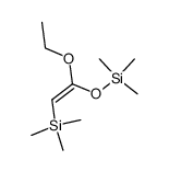 <<1-ethoxy-2-(trimethylsilyl)ethenyl>oxy>trimethylsilane结构式