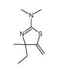 4-ethyl-N,N,4-trimethyl-5-methylidene-1,3-thiazol-2-amine Structure