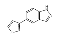 5-噻吩-3-基-1H-吲唑结构式