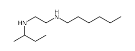 N-2-BUTYL-N'-HEXYLETHYLENEDIAMINE结构式