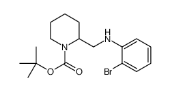 1-BOC-2-[(2-BROMO-PHENYLAMINO)-METHYL]-PIPERIDINE Structure