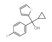 2-Thiophenemethanol, a-cyclopropyl-a-(4-fluorophenyl)-结构式