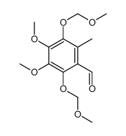 3,4-dimethoxy-2,5-bis(methoxymethoxy)-6-methylbenzaldehyde结构式