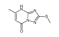 5-methyl-2-methylsulfanyl-4H-[1,2,4]triazolo[1,5-a]pyrimidin-7-one结构式