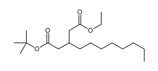 5-O-tert-butyl 1-O-ethyl 3-octylpentanedioate Structure