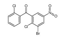(3-bromo-2-chloro-5-nitrophenyl)-(2-chlorophenyl)methanone Structure