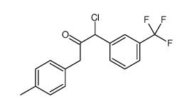 1-chloro-3-(4-methylphenyl)-1-[3-(trifluoromethyl)phenyl]propan-2-one Structure