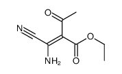 ethyl 2-[amino(cyano)methylidene]-3-oxobutanoate Structure