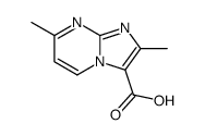 2,7-dimethylimidazo[1,2-a]pyrimidine-3-carboxylic acid结构式