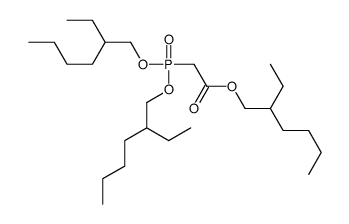2-ethylhexyl 2-[bis(2-ethylhexoxy)phosphoryl]acetate Structure