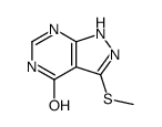 1,5-二氢-3-(甲基硫代)-4H-吡唑并[3,4-d]嘧啶-4-酮结构式
