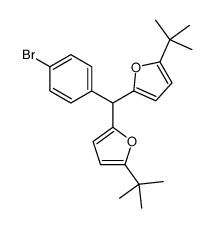 2-[(4-bromophenyl)-(5-tert-butylfuran-2-yl)methyl]-5-tert-butylfuran Structure
