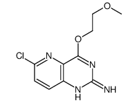 6-氯-4-(2-甲氧基-乙氧基)-吡啶并[3,2-d]嘧啶-2-胺结构式