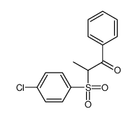 2-(4-chlorophenyl)sulfonyl-1-phenylpropan-1-one Structure