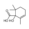 1-hydroxy-2,6,6-trimethylcyclohex-2-ene-1-carboxylic acid结构式