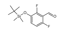 3-((tert-butyldimethylsilyl)oxy)-2,6-difluorobenzaldehyde结构式
