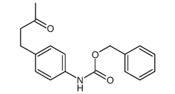 benzyl N-[4-(3-oxobutyl)phenyl]carbamate结构式