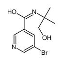 5-bromo-N-(1-hydroxy-2-methylpropan-2-yl)pyridine-3-carboxamide结构式