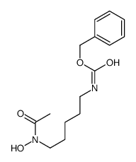 benzyl N-[5-[acetyl(hydroxy)amino]pentyl]carbamate Structure