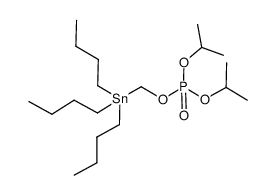 diisopropyl (tributylstannyl)methyl phosphate Structure