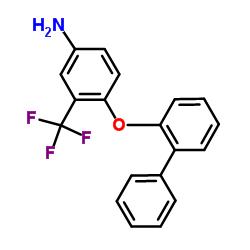 4-(2-Biphenylyloxy)-3-(trifluoromethyl)aniline结构式