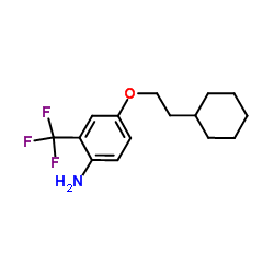 4-(2-Cyclohexylethoxy)-2-(trifluoromethyl)aniline结构式