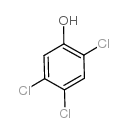 2,4,5-三氯苯酚结构式