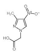 2-(3-methyl-4-nitropyrazol-1-yl)acetic acid结构式
