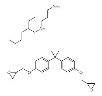 N'-(2-ethylhexyl)propane-1,3-diamine,2-[[4-[2-[4-(oxiran-2-ylmethoxy)phenyl]propan-2-yl]phenoxy]methyl]oxirane结构式