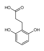 3-(2,6-dihydroxyphenyl)propanoic acid结构式