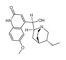 (8S,9R)-9-hydroxy-6'-methoxy-10,11-dihydro-1'H-cinchonan-2'-one Structure