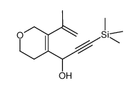 1-(3,6-dihydro-5-(prop-1-en-2-yl)-2H-pyran-4-yl)-3-(trimethylsilyl)prop-2-yn-1-ol结构式