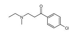3-(ethyl-methyl-amino)-1-(4-chloro-phenyl)-propan-1-one结构式
