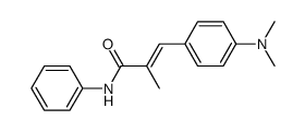 4-Dimethylamino-α-methyl-zimtsaeure-anilid Structure
