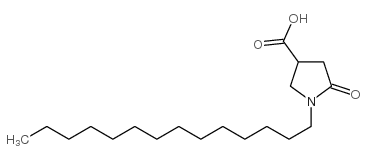 1-tetradecyl-5-oxopyrrolidine-3-carboxylic acid结构式